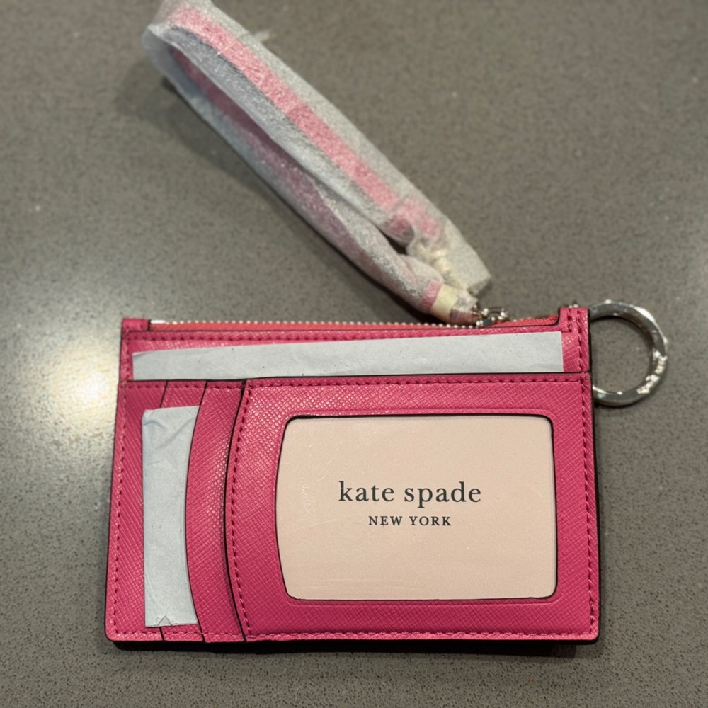 Kate Spade Spencer Card Case Wristlet in Pink